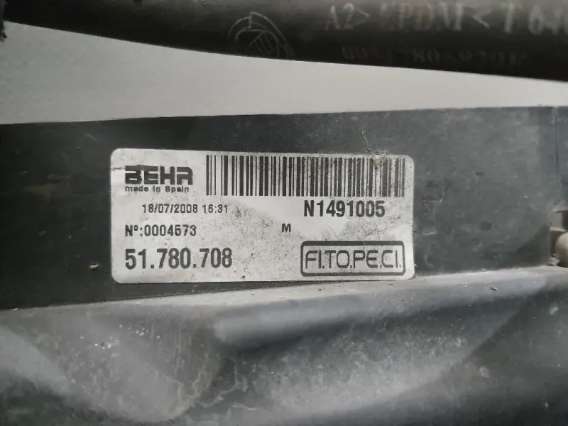 Radiatore Acqua 51790774 Fiat QUBO 2008