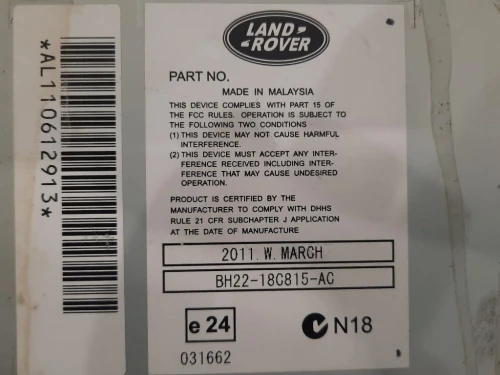 Unità Autoradio BH22-18C815-AC Land Rover Range Rover Sport I 2005
