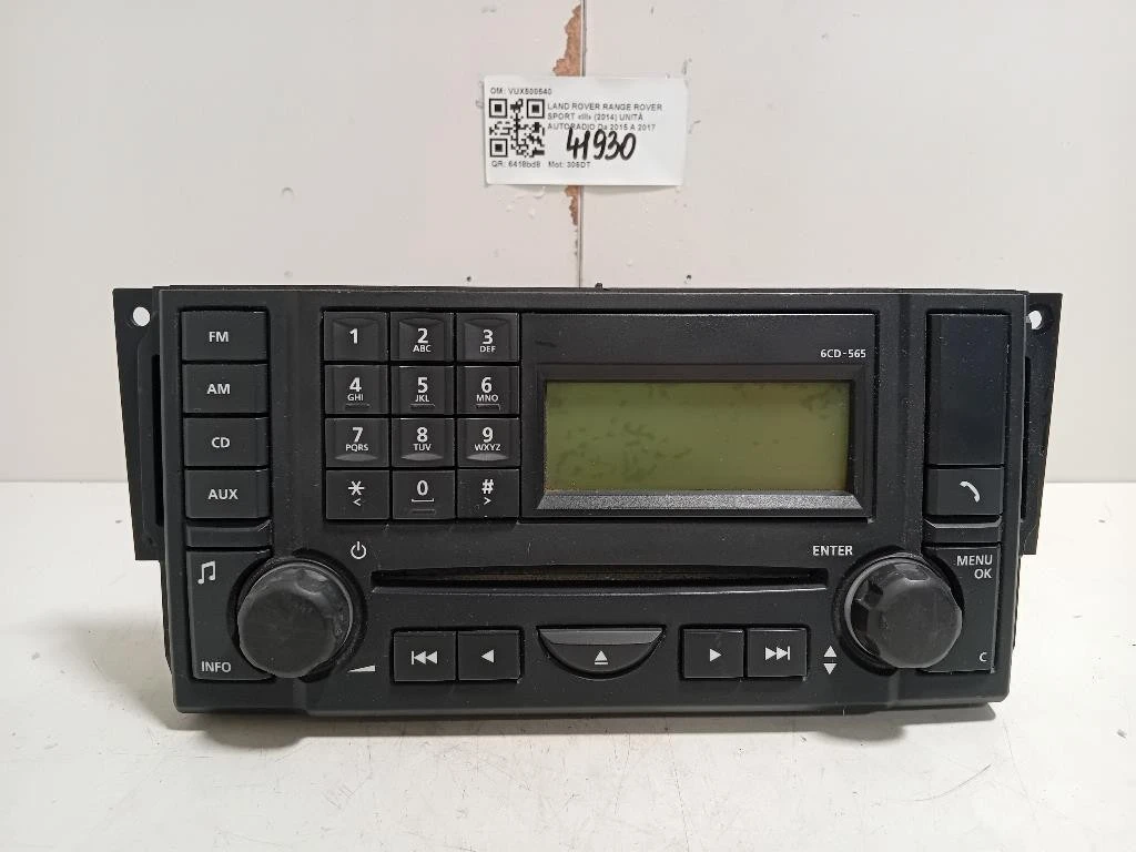 Unità Autoradio VUX500540 Land Rover Range Rover Sport III 2014