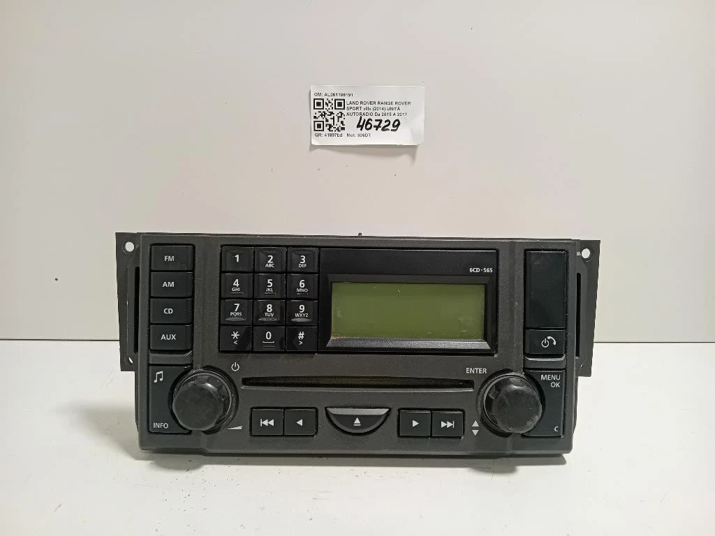 Unità Autoradio VUX500340 Land Rover Range Rover Sport III 2014