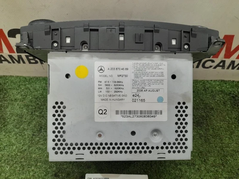 Unità Autoradio A2038704589 Mercedes Classe C W203 2000