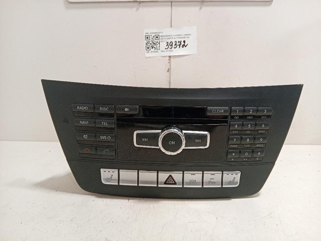 Unità Autoradio A2049002013 Mercedes Classe C W204 2011