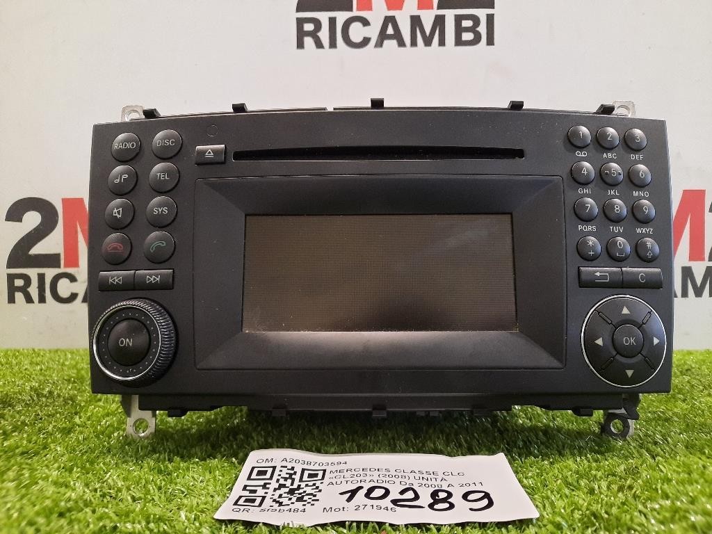 Unità Autoradio A2038703594 Mercedes Classe CLC Cl203 2008