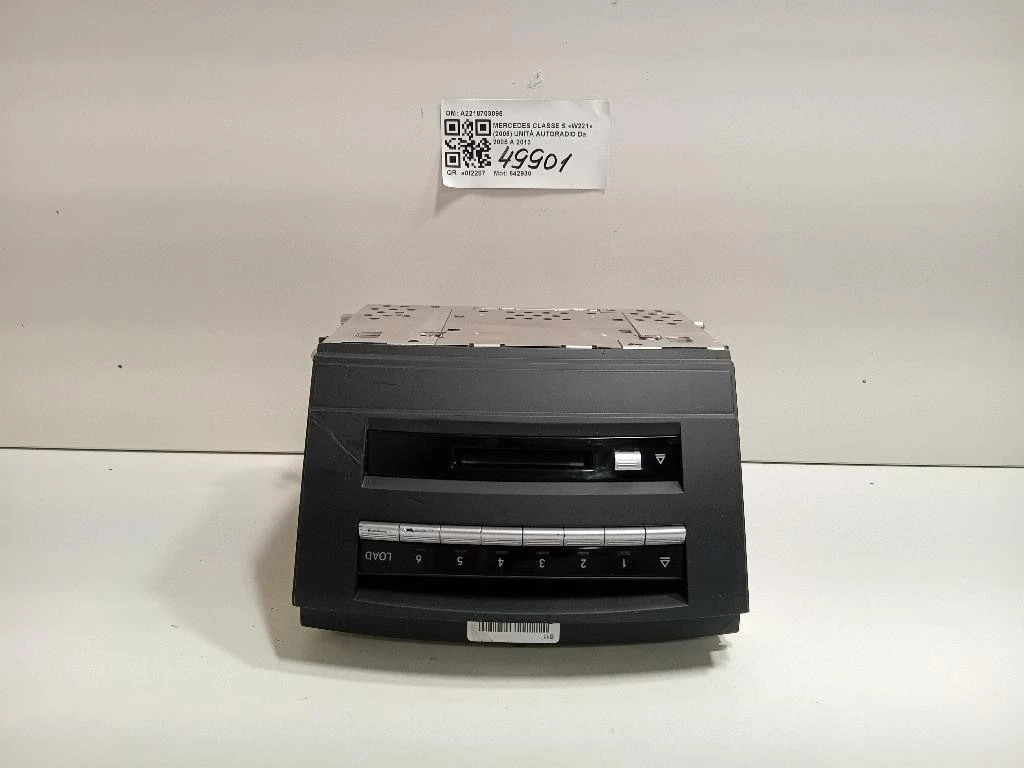 Unità Autoradio A2218703095 Mercedes Classe S W221 2006