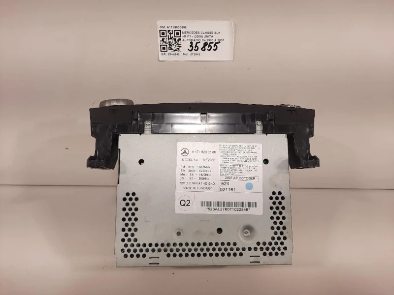 Unità Autoradio A1719000600 Mercedes Classe SLK R171 2004