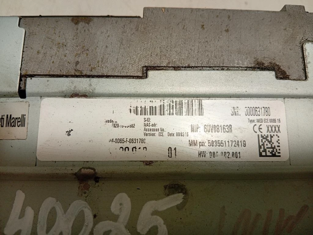 Unità Autoradio 65129350007 Mini MINI Cooper F56 2014