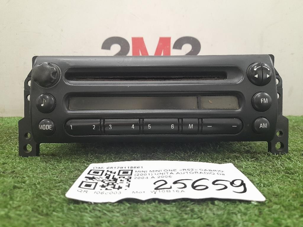 Unità Autoradio 65129115661 Mini MINI ONE R52 Cabrio 2001