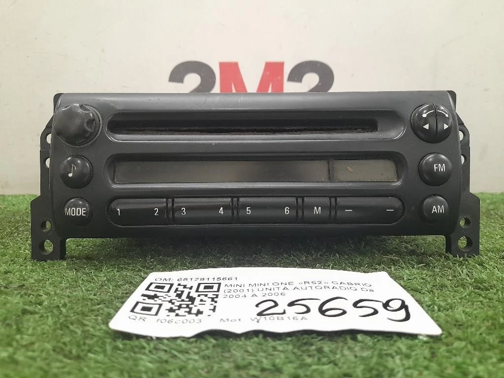 Unità Autoradio 65129115661 Mini MINI ONE R52 Cabrio 2001