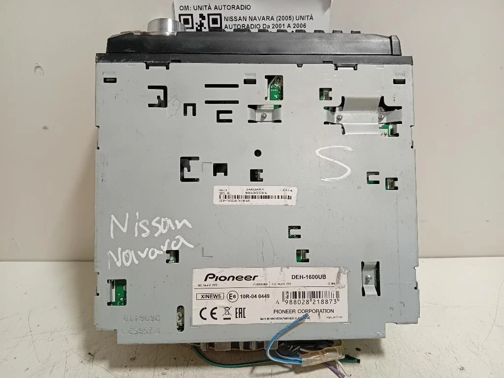 Unità Autoradio UNITÀ AUTORADIO Nissan Navara 2005