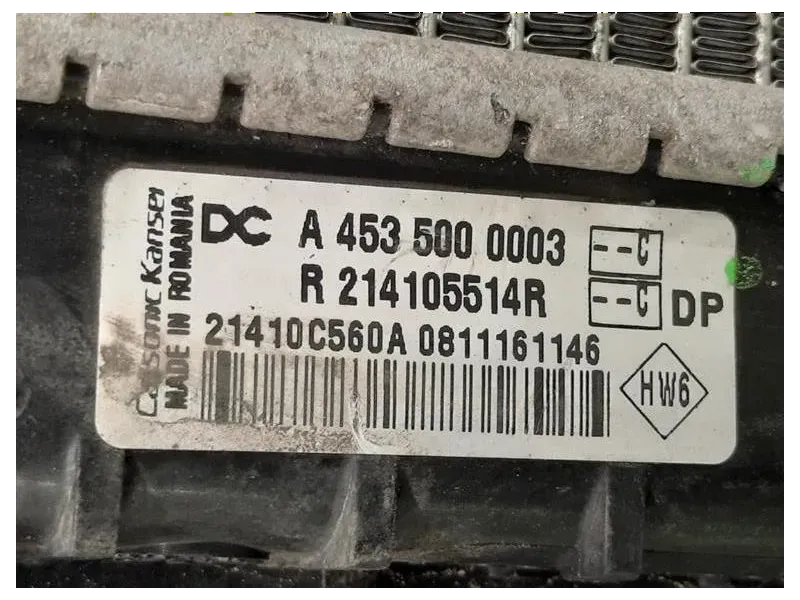 Radiatore Acqua A4535000003 A4535000054 Smart Forfour 453 2015