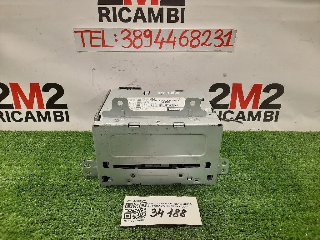 Unità Autoradio 22836293 Opel Astra J 2012