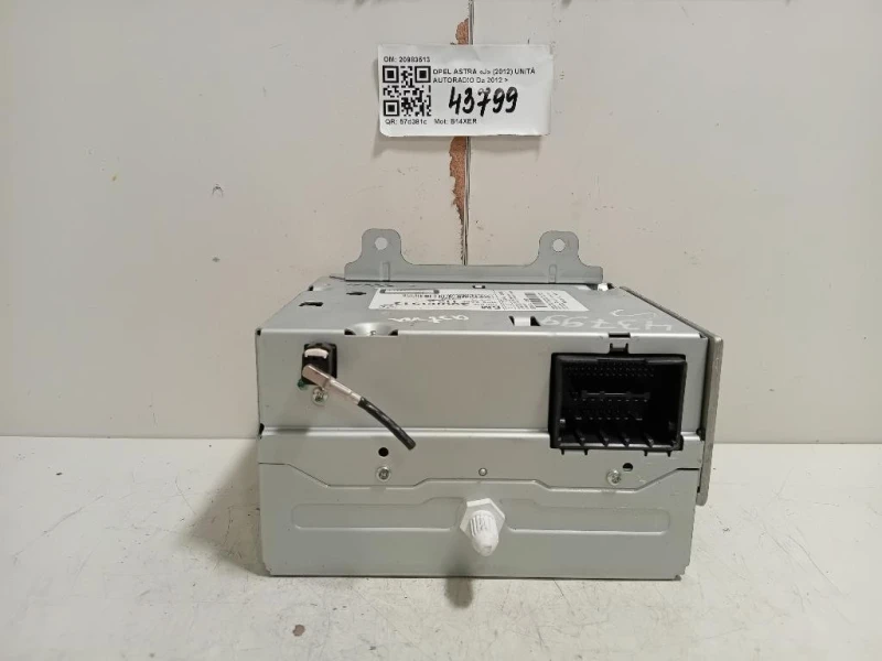 Unità Autoradio 20983513 Opel Astra J 2012
