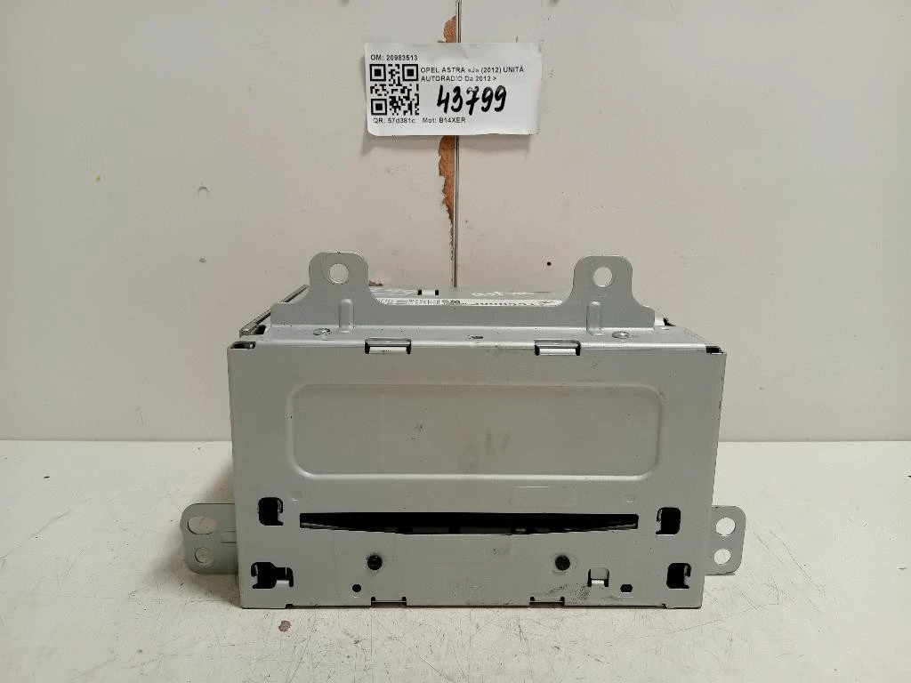 Unità Autoradio 20983513 Opel Astra J 2012