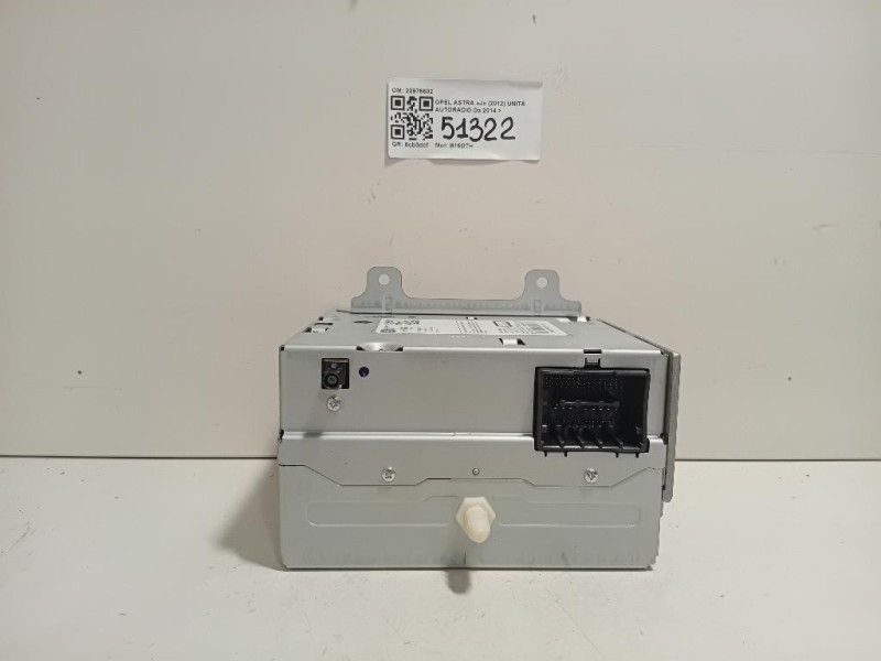 Unità Autoradio 22976602 Opel Astra J 2012