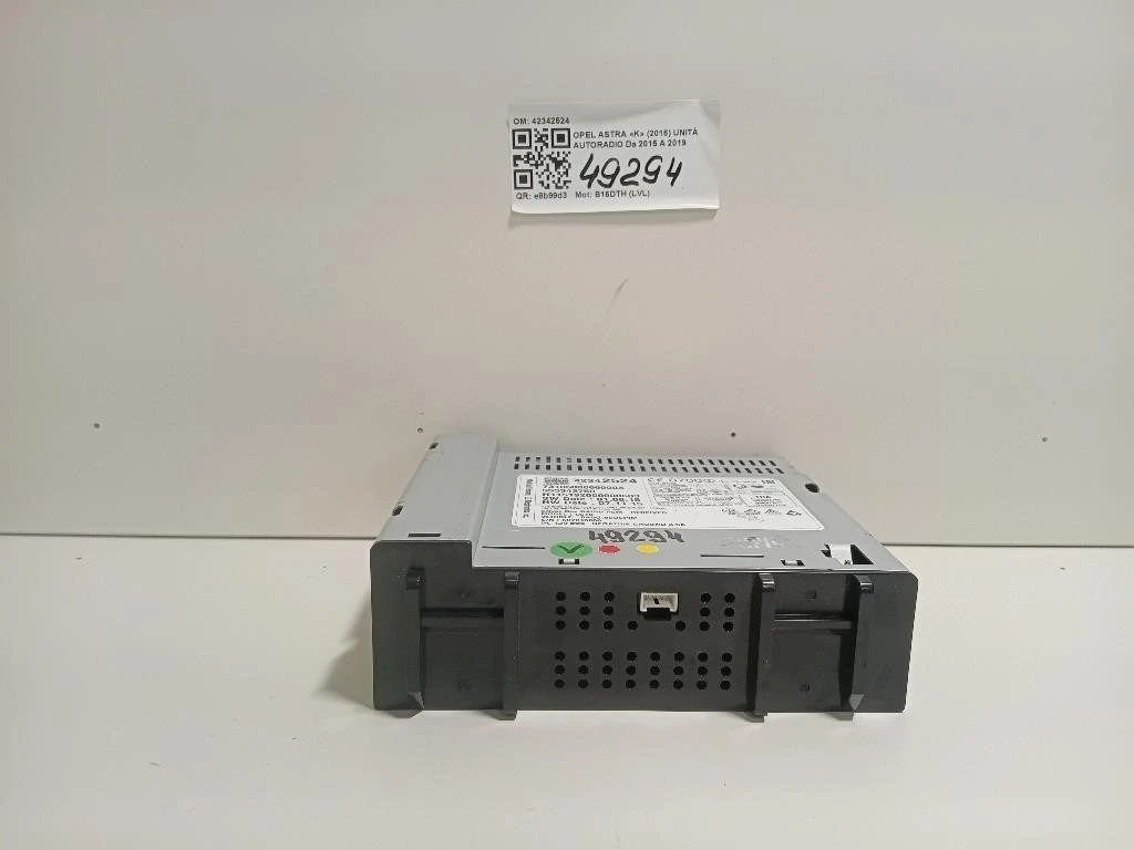 Unità Autoradio 42342524 Opel Astra K 2016