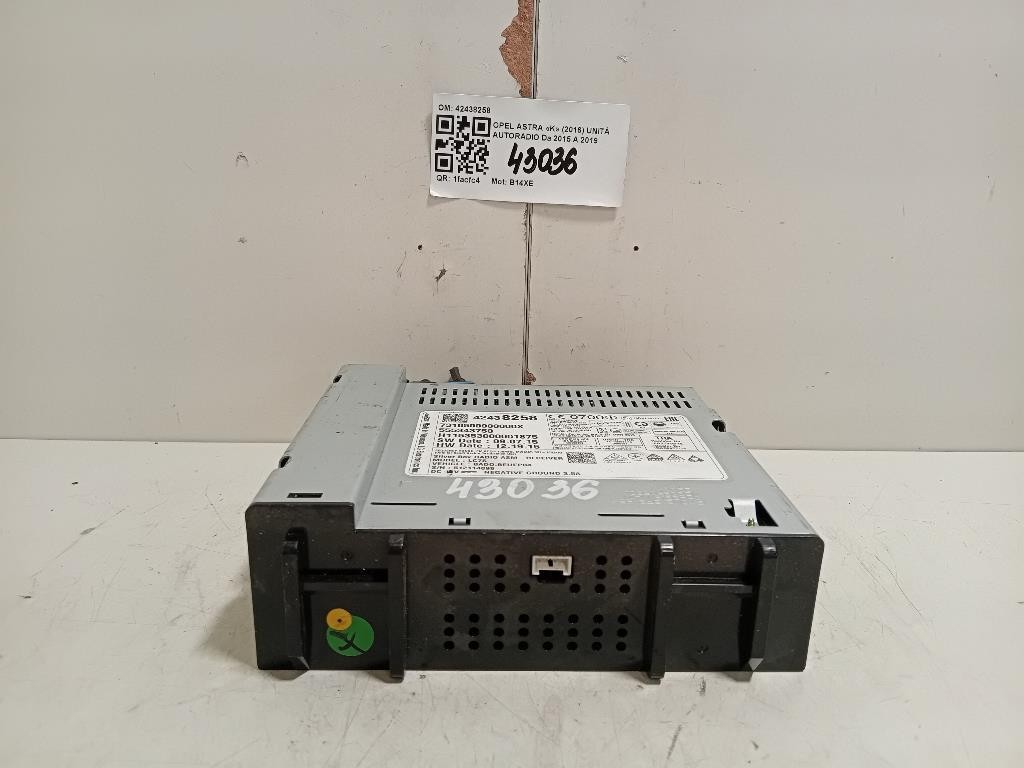 Unità Autoradio 42438258 Opel Astra K 2016