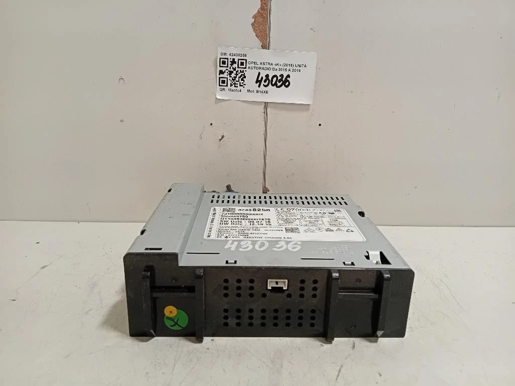 Unità Autoradio 42438258 Opel Astra K 2016