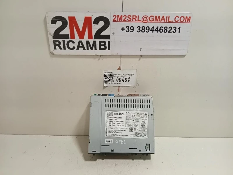 Unità Autoradio 42554622 Opel Astra K 2016