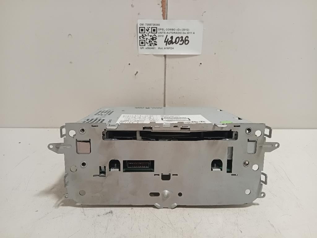 Unità Autoradio 7355726390 Opel Combo D 2012