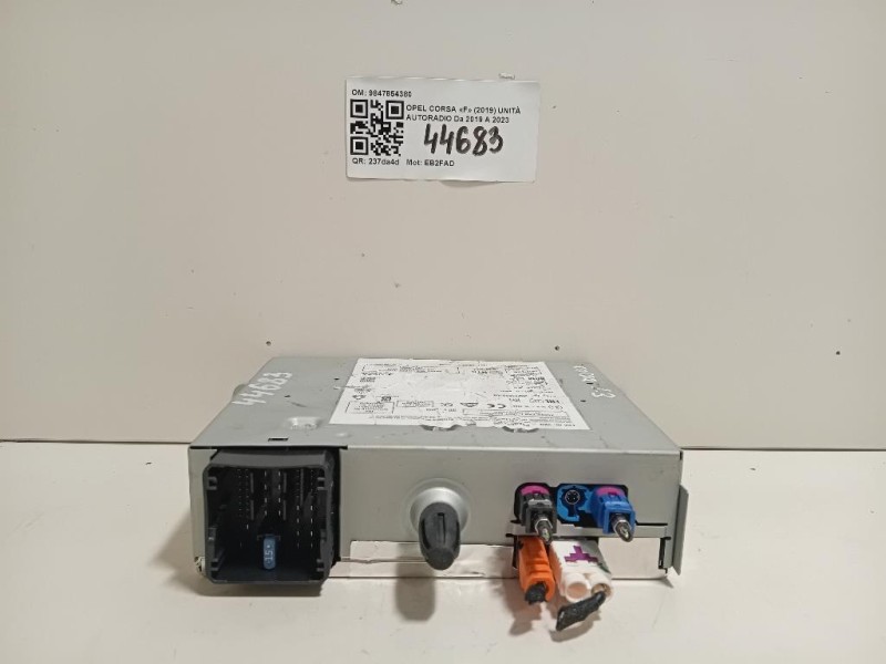 Unità Autoradio 9847854380 Opel Corsa F 2019