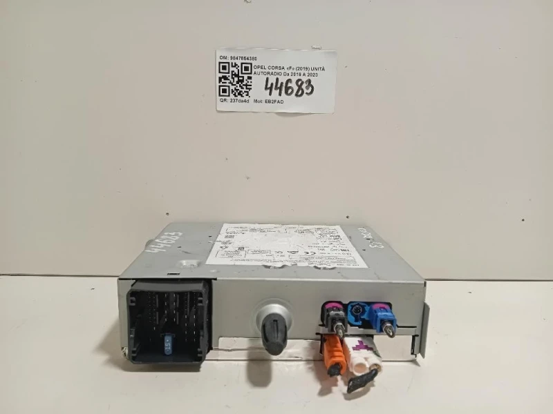 Unità Autoradio 9847854380 Opel Corsa F 2019