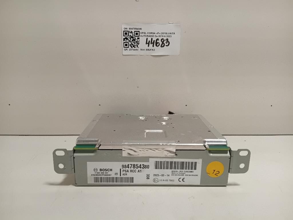 Unità Autoradio 9847854380 Opel Corsa F 2019