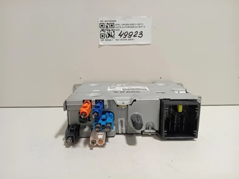 Unità Autoradio 9821908980 Opel Crossland X 2017