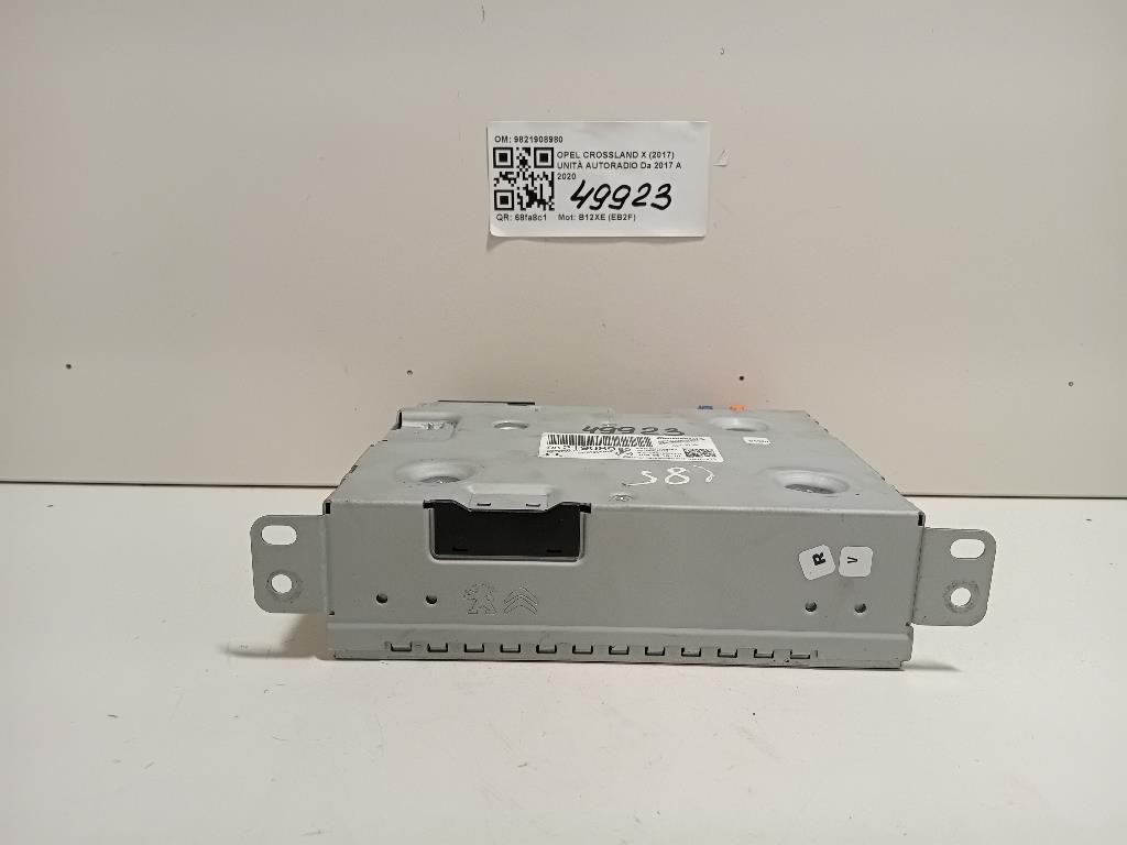 Unità Autoradio 9821908980 Opel Crossland X 2017