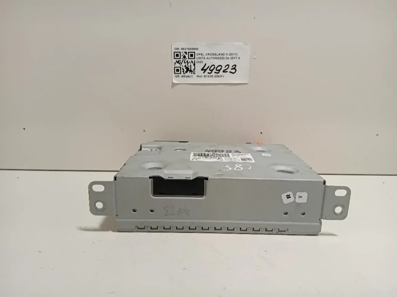 Unità Autoradio 9821908980 Opel Crossland X 2017