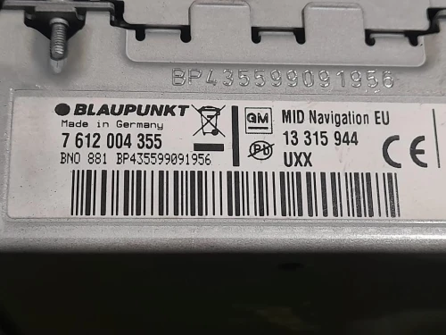 Unità Autoradio 13315944 Opel Insignia A 2009