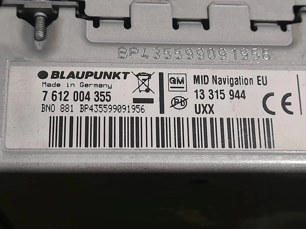 Unità Autoradio 13315944 Opel Insignia A 2009