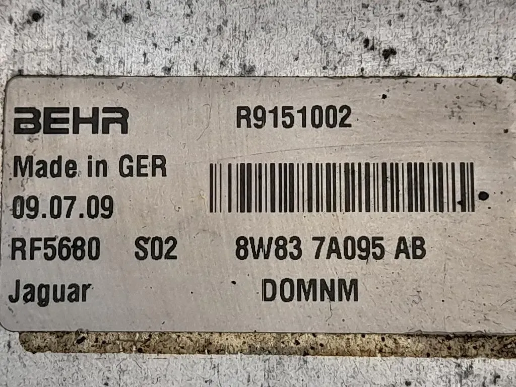 Radiatore OLIO Cambio R9151002 Jaguar XF I 2008