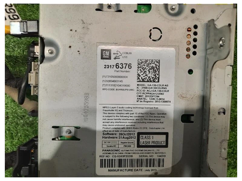 Unità Autoradio 95369363 Opel Mokka 2013