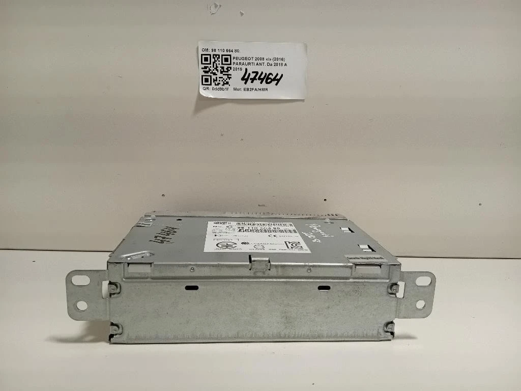 Unità Autoradio 9811066480 Peugeot 2008 I 2016