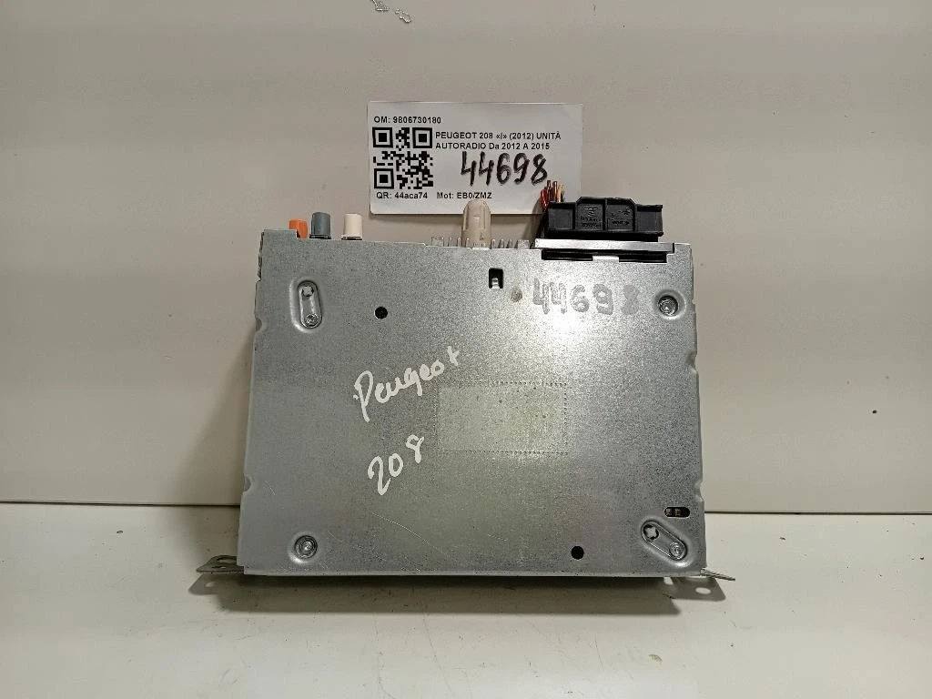 Unità Autoradio 9806730180 Peugeot 208 I 2012