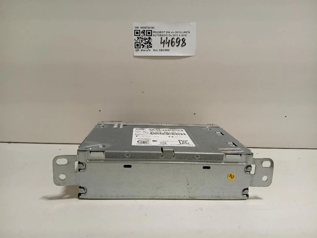 Unità Autoradio 9806730180 Peugeot 208 I 2012