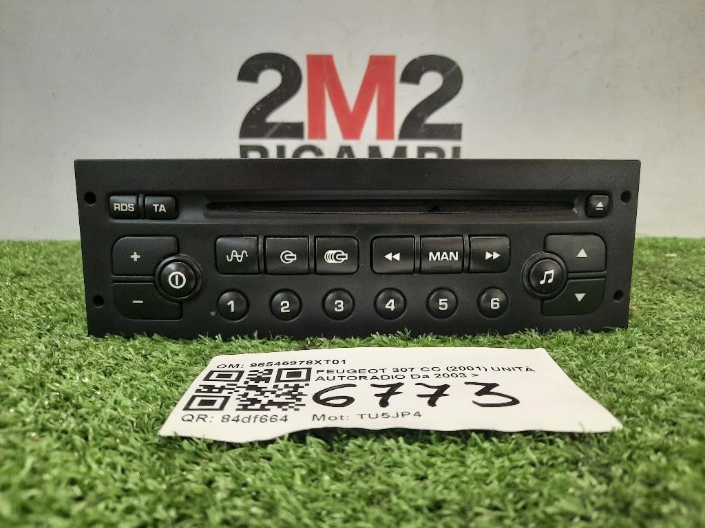 Unità Autoradio 96545978XT01 Peugeot 307 CC 2001