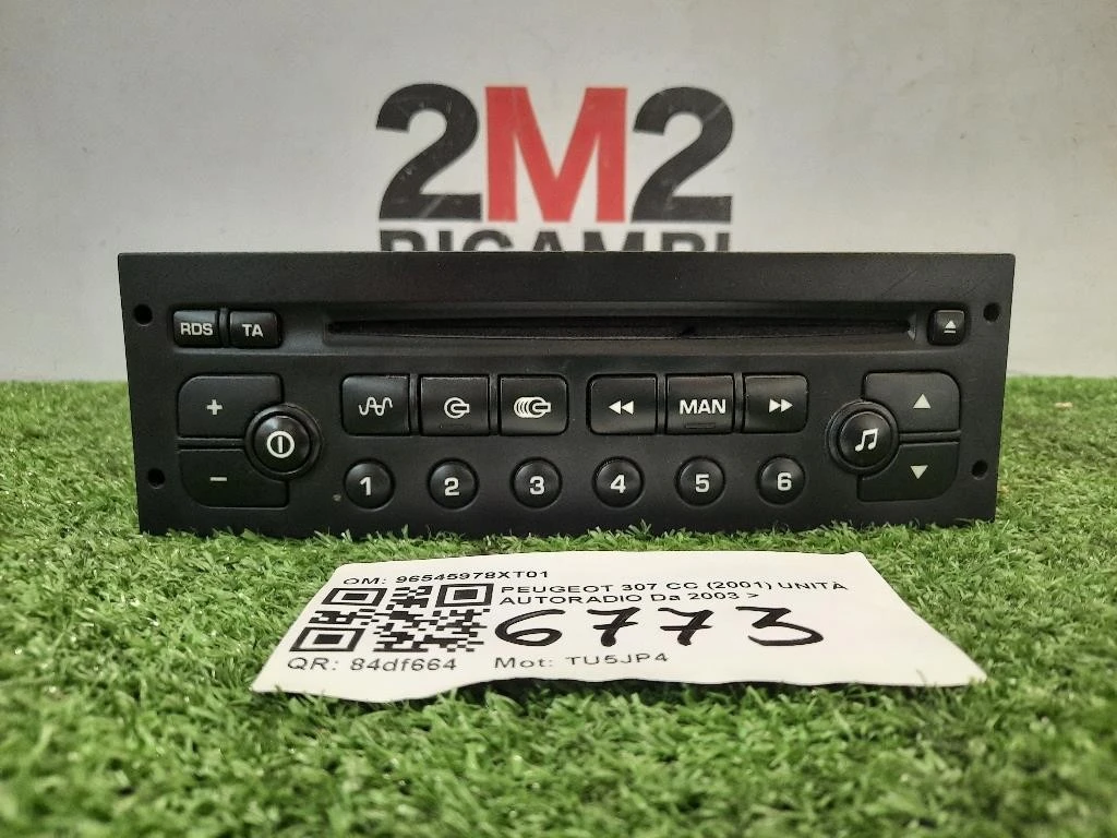 Unità Autoradio 96545978XT01 Peugeot 307 CC 2001