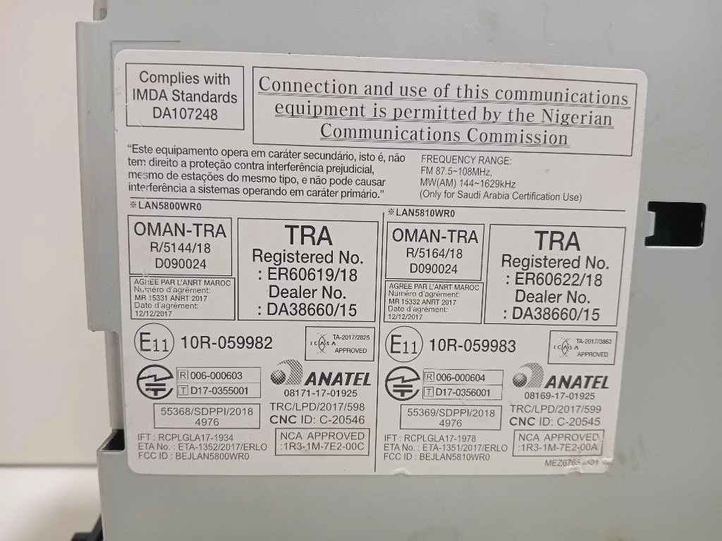 Unità Autoradio 281154484R Renault CLIO IV 2016