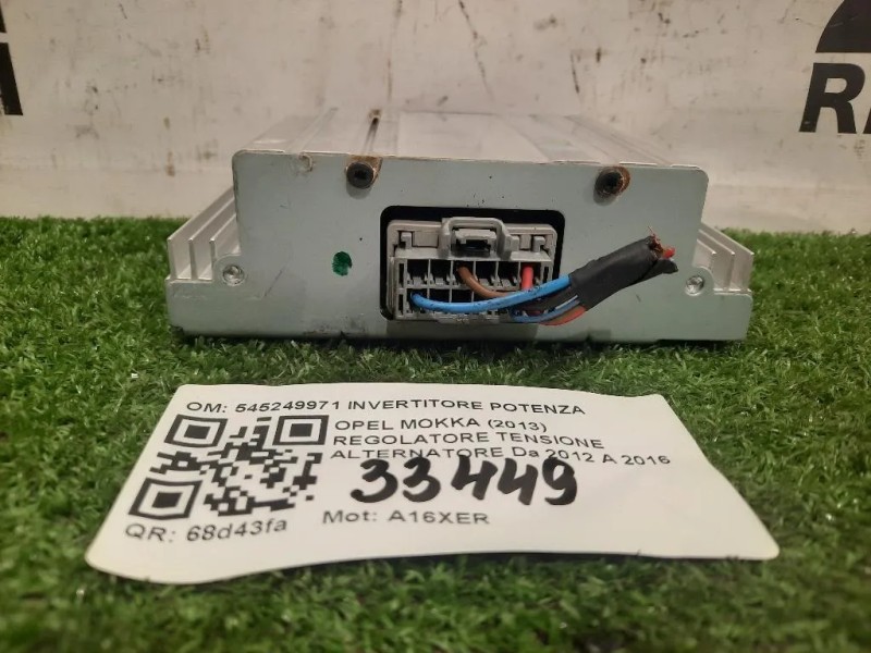 Regolatore Tensione Alternatore 545249971 INVERTITORE POTENZA Opel Mokka 2013