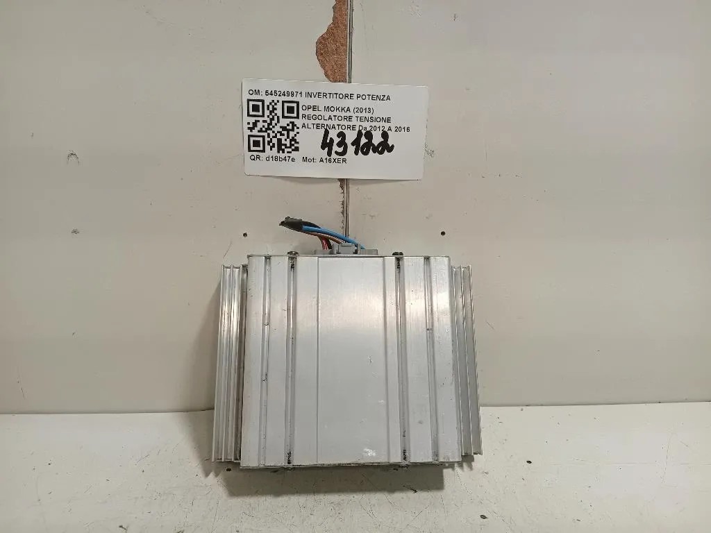 Regolatore Tensione Alternatore 545249971 INVERTITORE POTENZA Opel Mokka 2013
