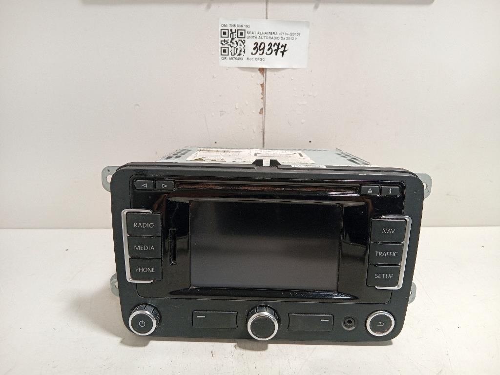Unità Autoradio 7N5 035 192 Seat Alhambra 710 2010
