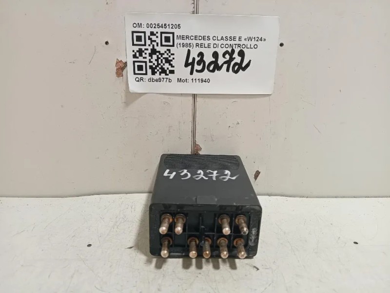RELE DI Controllo 0025451205 Mercedes Classe E W124 1985