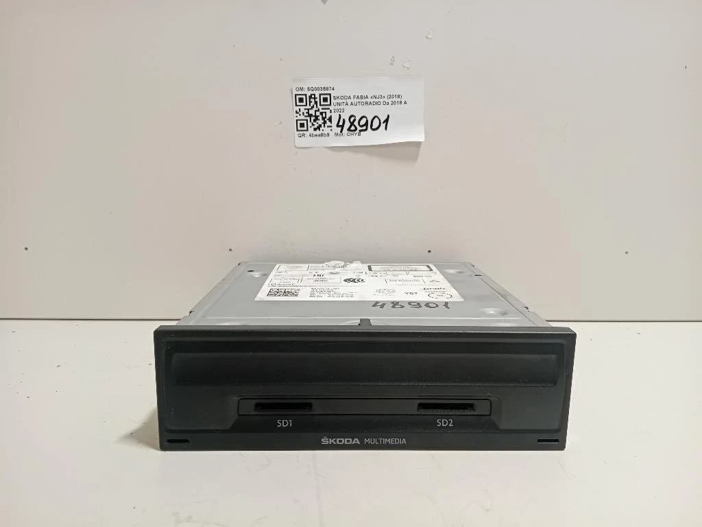 Unità Autoradio 5Q0035874 Skoda Fabia NJ3 2018