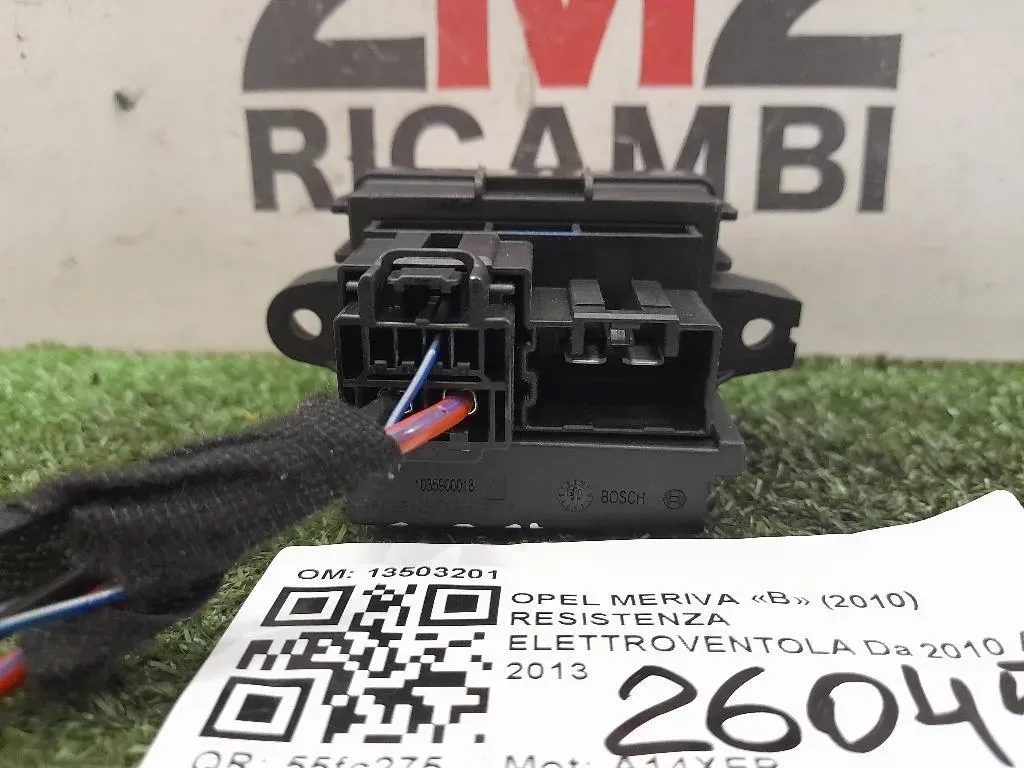 Resistenza Elettroventola 13503201 Opel Meriva B 2010