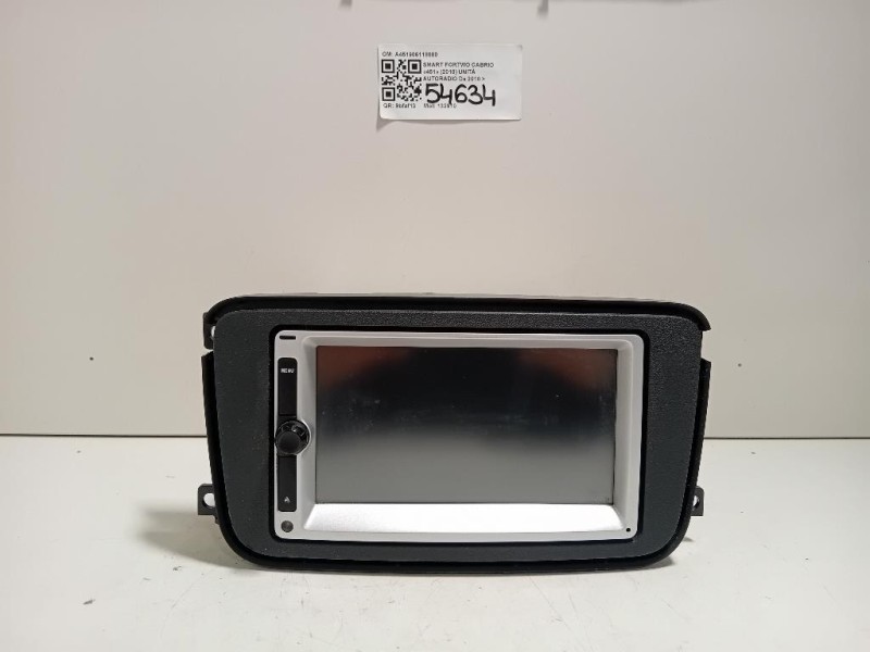 Unità Autoradio A451906118080 Smart Fortwo Cabrio 451 2010