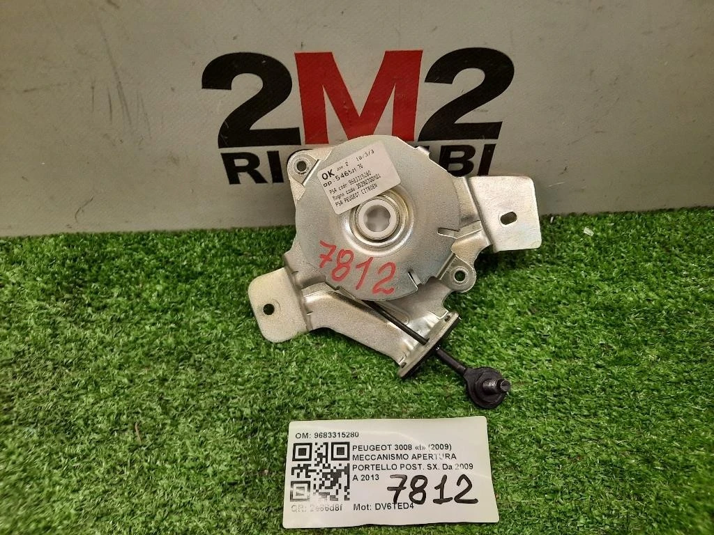 Meccanismo Apertura Portello POST SX 9683315280 Peugeot 3008 I 2009