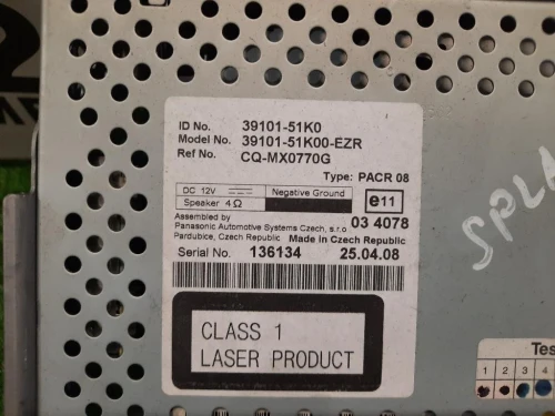 Unità Autoradio 3910151K00EZR Suzuki Splash 2008