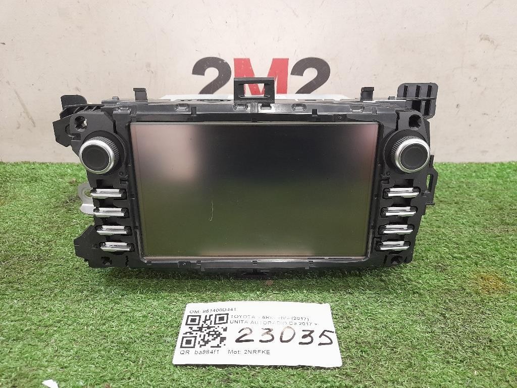Unità Autoradio SENZA CODICE SBLOCCO 861400D441 Toyota Yaris IV 2017