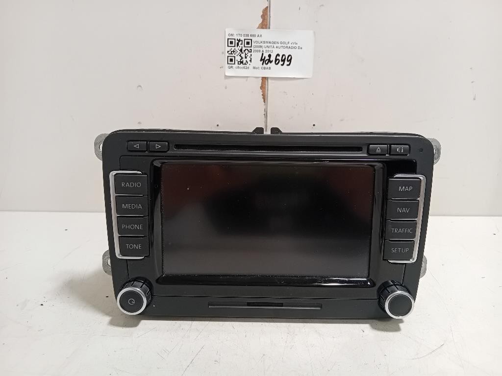 Unità Autoradio 1T0035680AX Volkswagen GOLF VI 2009